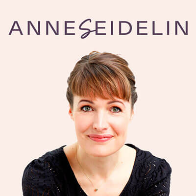 Anne Seidelin portræt og logo